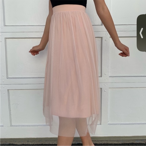 H&M Pink Tulle Midi Dress - Picture 4 of 9